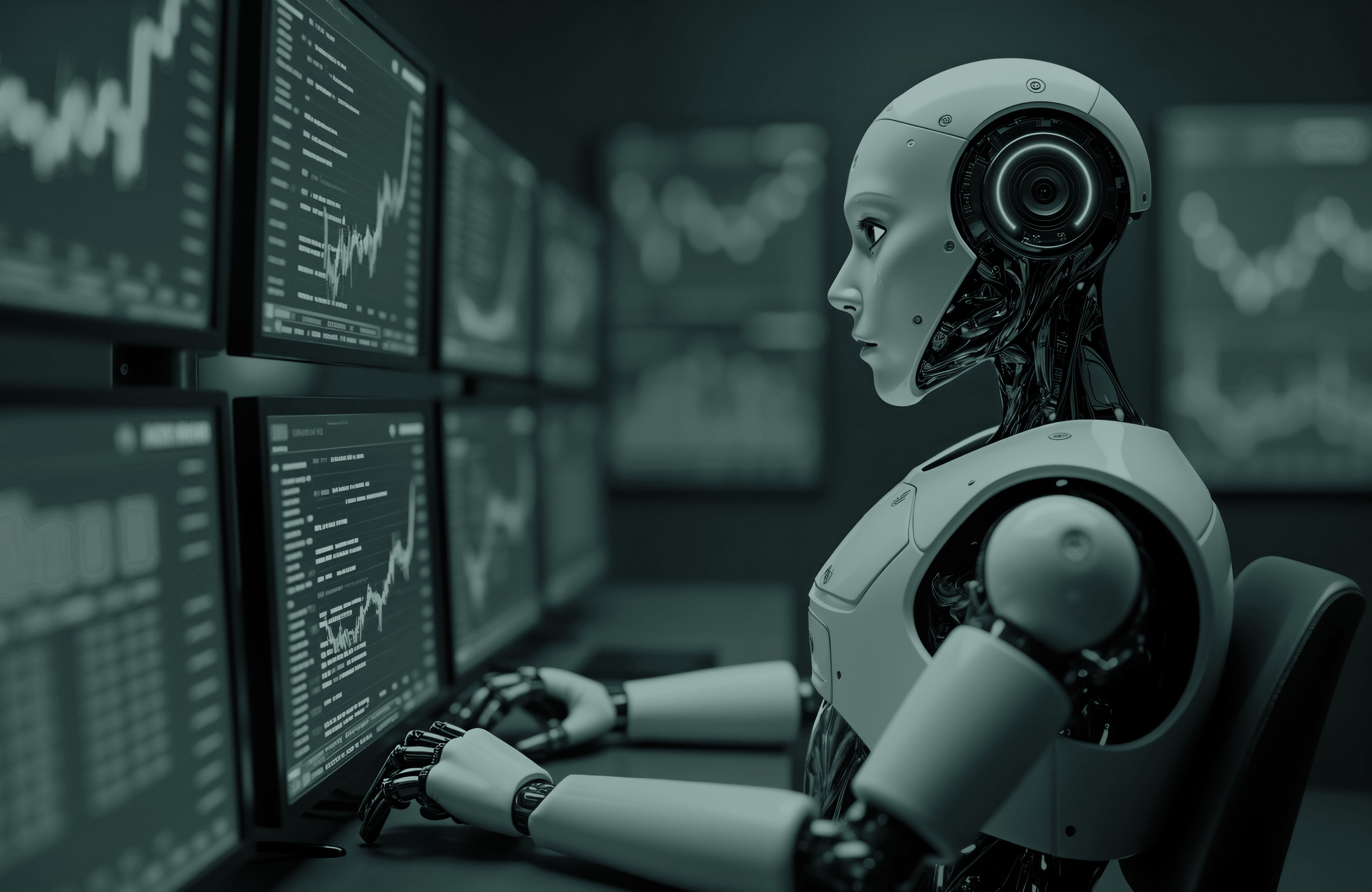 AI trading agent monitoring live markets