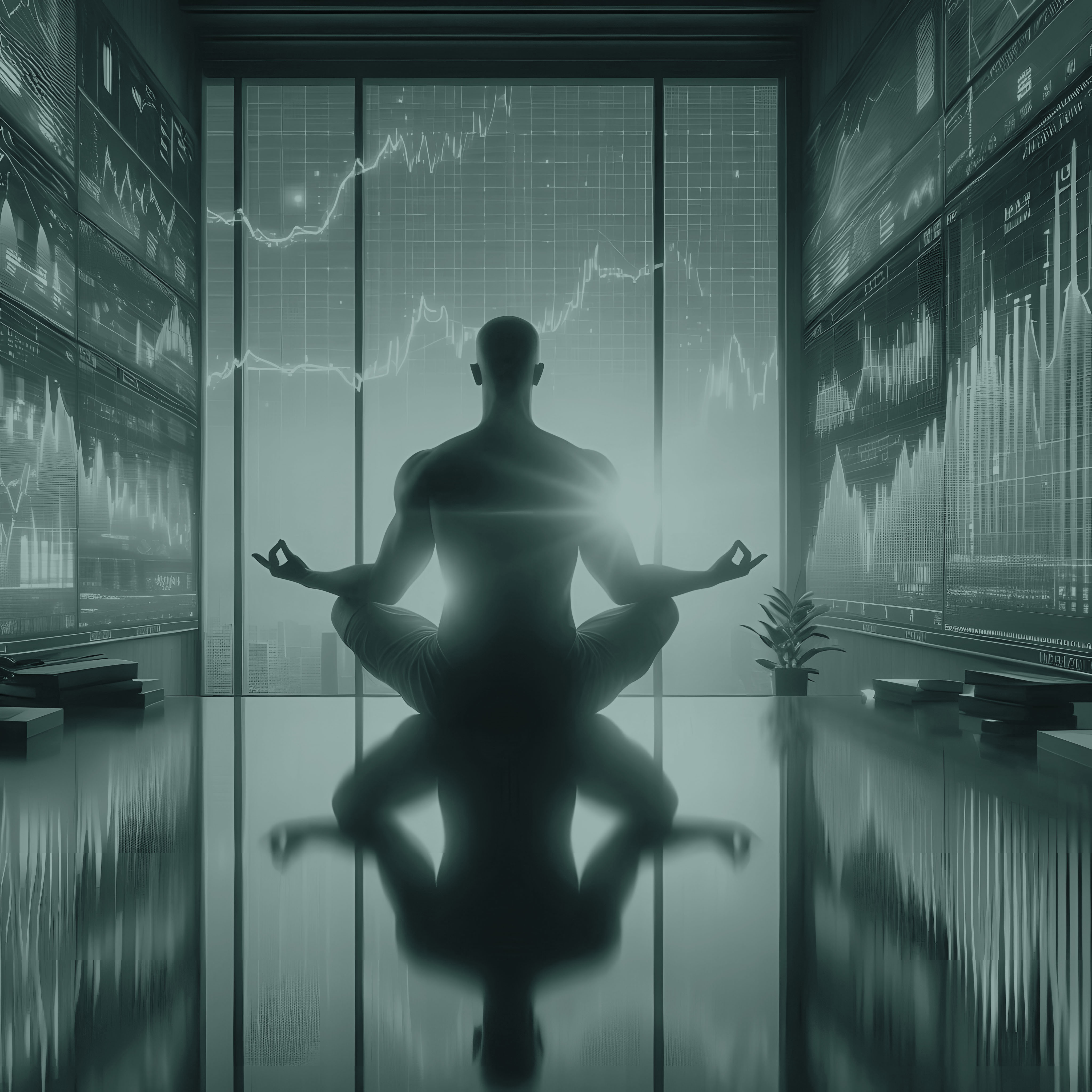Calm, disciplined trading mindset